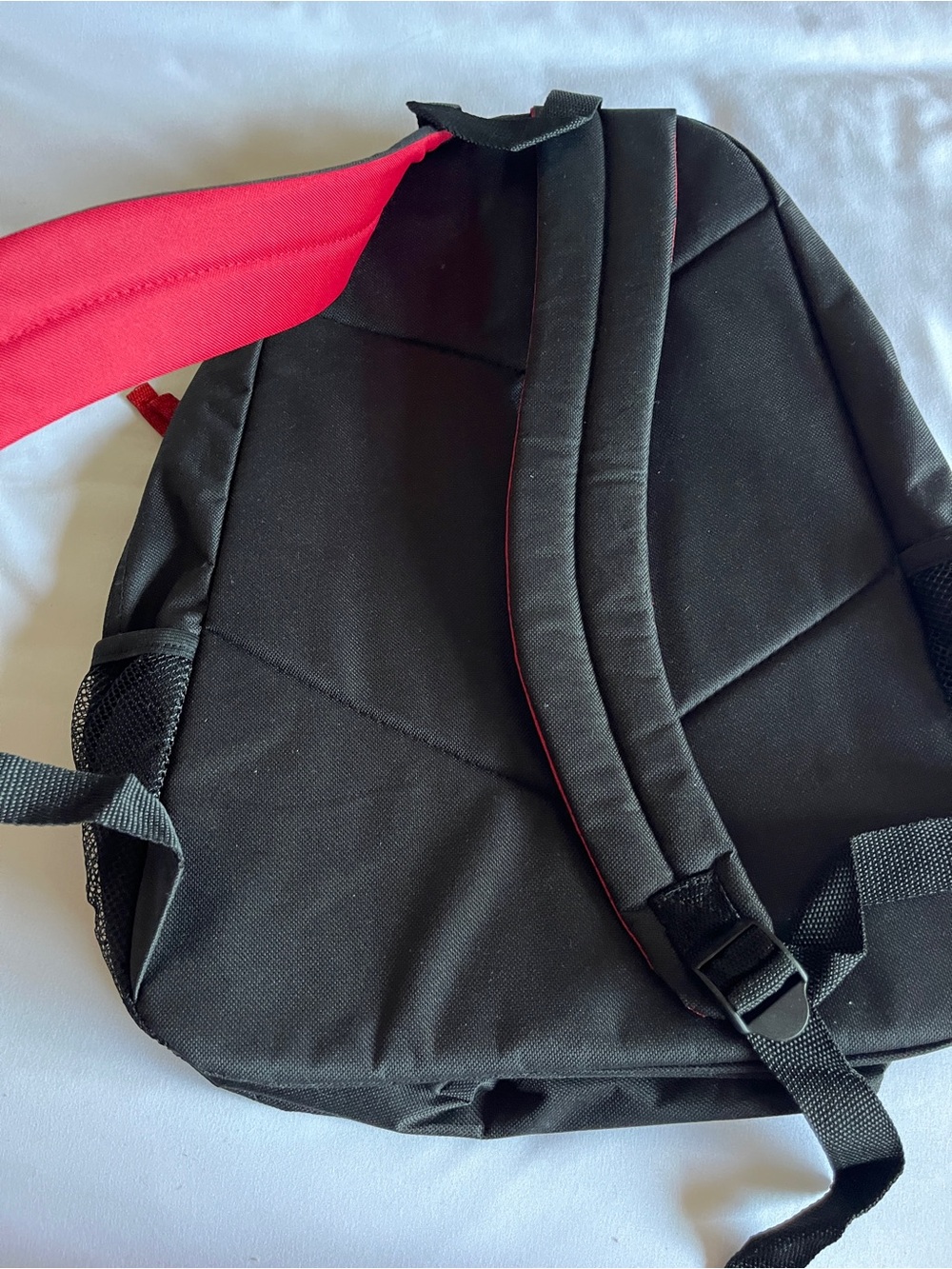 Trailmaker Backpack Black Red Camo Multi-Pocket 600D Padded School Book Bag New - Picture 13 of 16